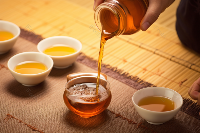 金色养生传统茶文化品茶分茶,高清,摄影图,摄影图片,图片大全,摄影图免费下载